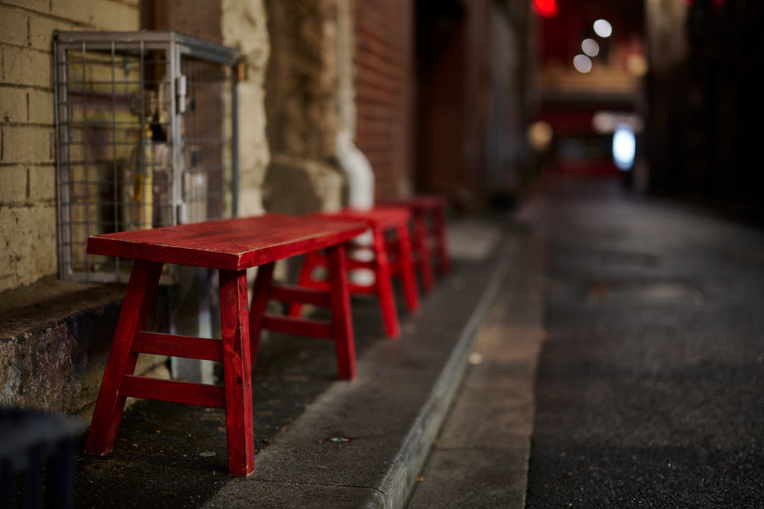 Quiet Moments 3 - Red Stools