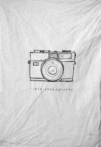 The 'I Love Photography' - Tea Towel